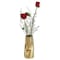 Fabulaxe 9 H Ceramic Bent Melted Modern Style Sculpture Table Centerpiece Flower Vase, Gold QI004053.L - alternate 1